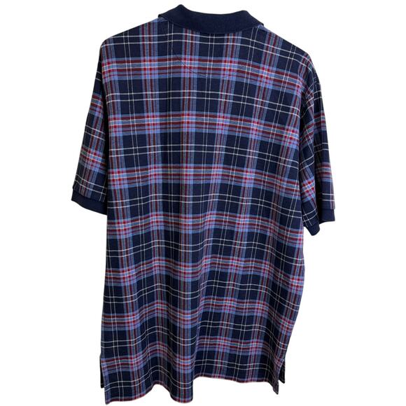 Vtg Polo Ralph Lauren Shirt Mens XL Plaid Red Blue Short Sleeve Button Casual * - Picture 2 of 11